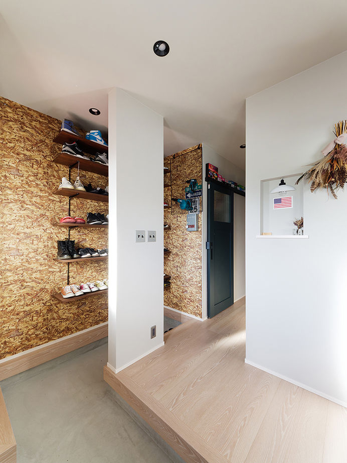 アサヒグローバルホーム 【1000万円台/間取り/30坪台/土間/回遊導線】細部までこだわる、男前なガレージと庭があるアメリカンハウスの建築実例画像8