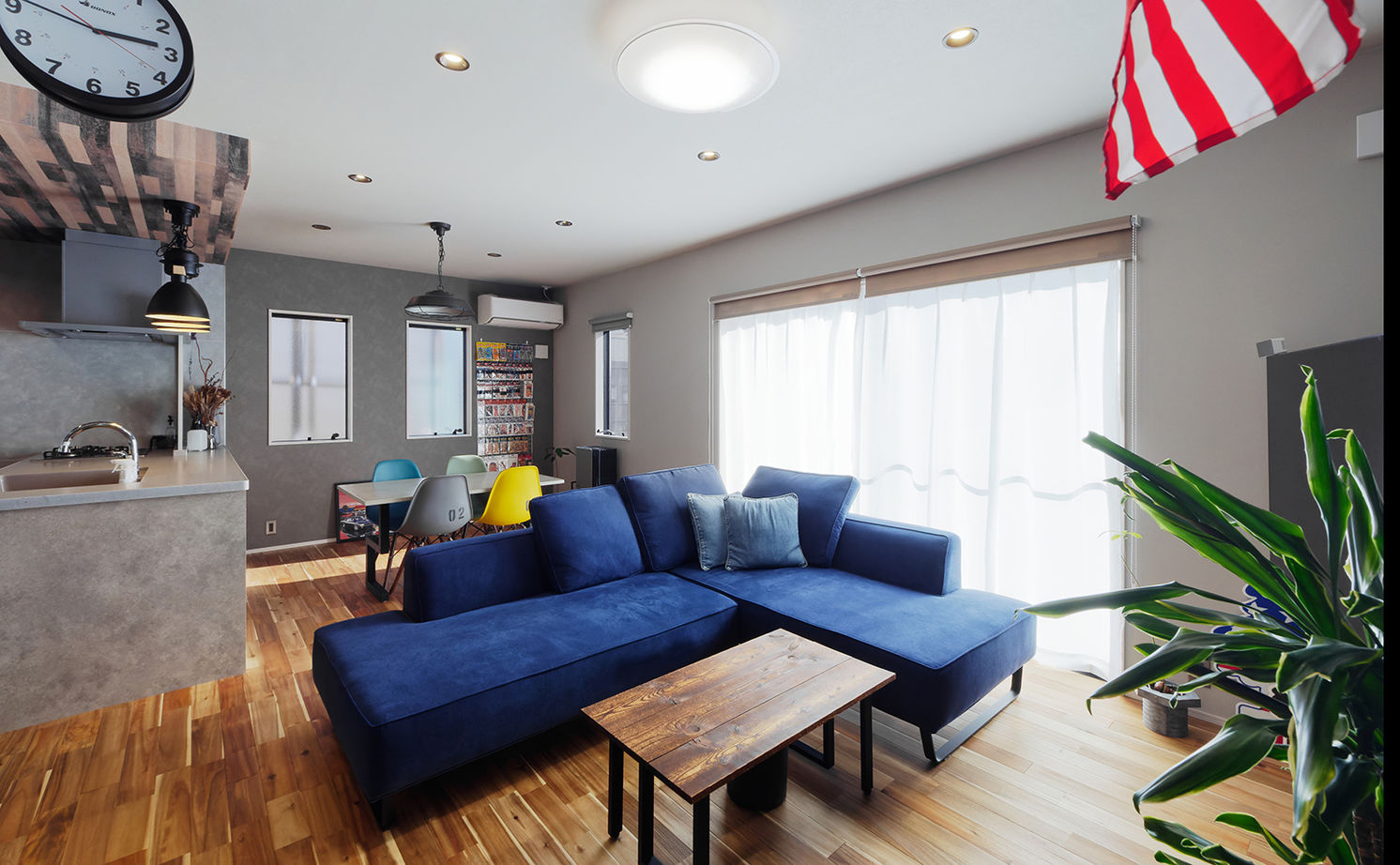 アサヒグローバルホーム 【1000万円台/間取り/30坪台/土間/回遊導線】細部までこだわる、男前なガレージと庭があるアメリカンハウスの建築実例画像11