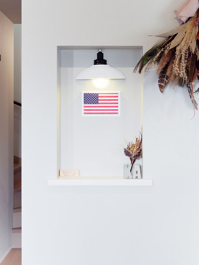 アサヒグローバルホーム 【1000万円台/間取り/30坪台/土間/回遊導線】細部までこだわる、男前なガレージと庭があるアメリカンハウスの建築実例画像17