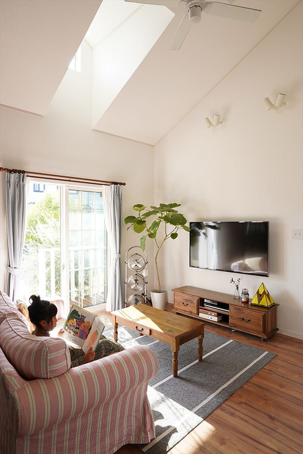 アサヒグローバルホーム 【1000万円台/間取り/約30坪/平屋】3LDKのおしゃれなウッドデッキのあるアメリカンスタイルの平屋の建築実例画像3