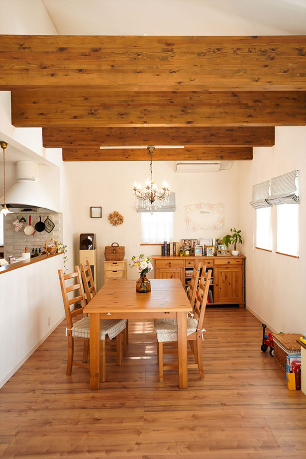 アサヒグローバルホーム 【1000万円台/間取り/約30坪/平屋】3LDKのおしゃれなウッドデッキのあるアメリカンスタイルの平屋の建築実例画像8