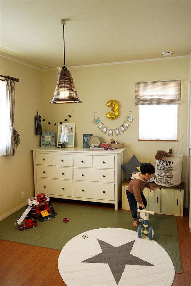 アサヒグローバルホーム 【1000万円台/間取り/約30坪/平屋】3LDKのおしゃれなウッドデッキのあるアメリカンスタイルの平屋の建築実例画像17