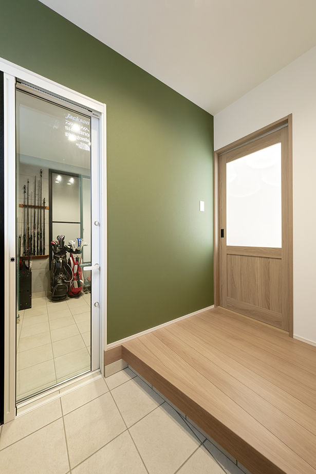 アサヒグローバルホーム 【1000万円台/間取り/30坪台/土間収納】玄関直結の土間のホビールーム！アウトドア好きの理想の家の建築実例画像11