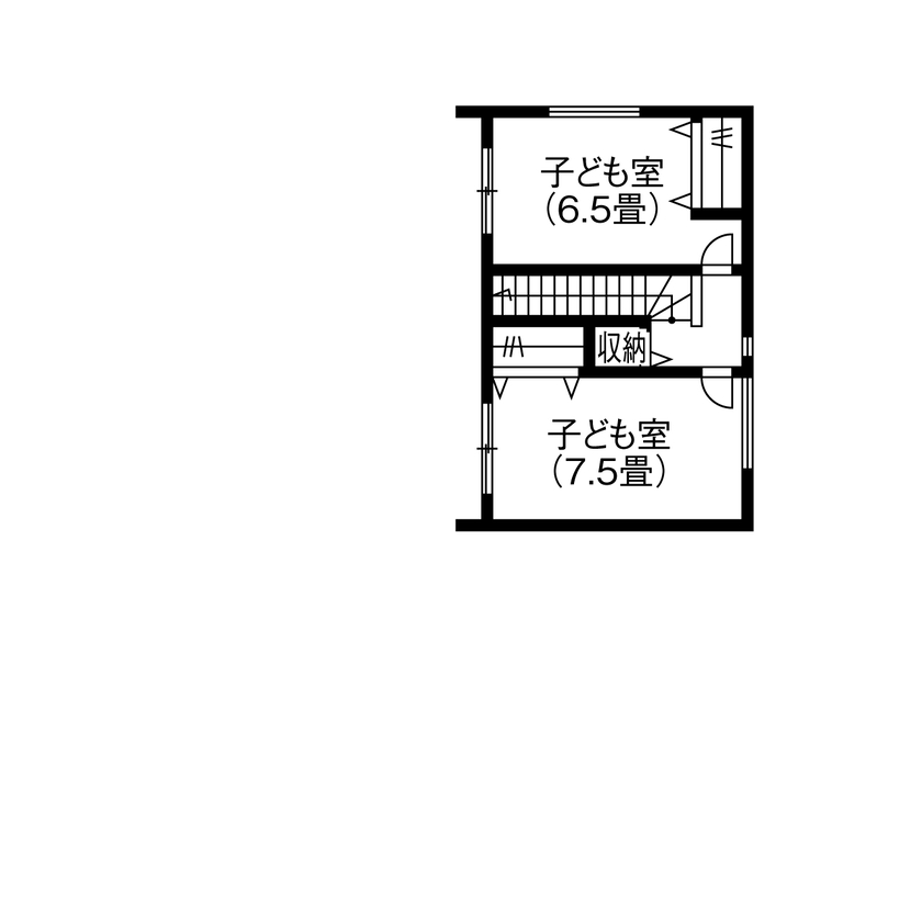 アサヒグローバルホーム 【2000万円台/間取り/40坪台/店舗併用住宅】「働く場」と「暮らす場」を中庭が繋ぐ家。26.3畳の大空間LDKの間取り図（4LDK）2階