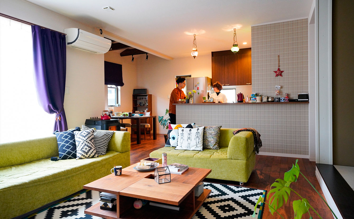 アサヒグローバルホーム 【2000万円台/間取り/約46坪/おしゃれな家】男の隠れ家、妻のアトリエ。プライベートな時間も大切にする家の建築実例画像2