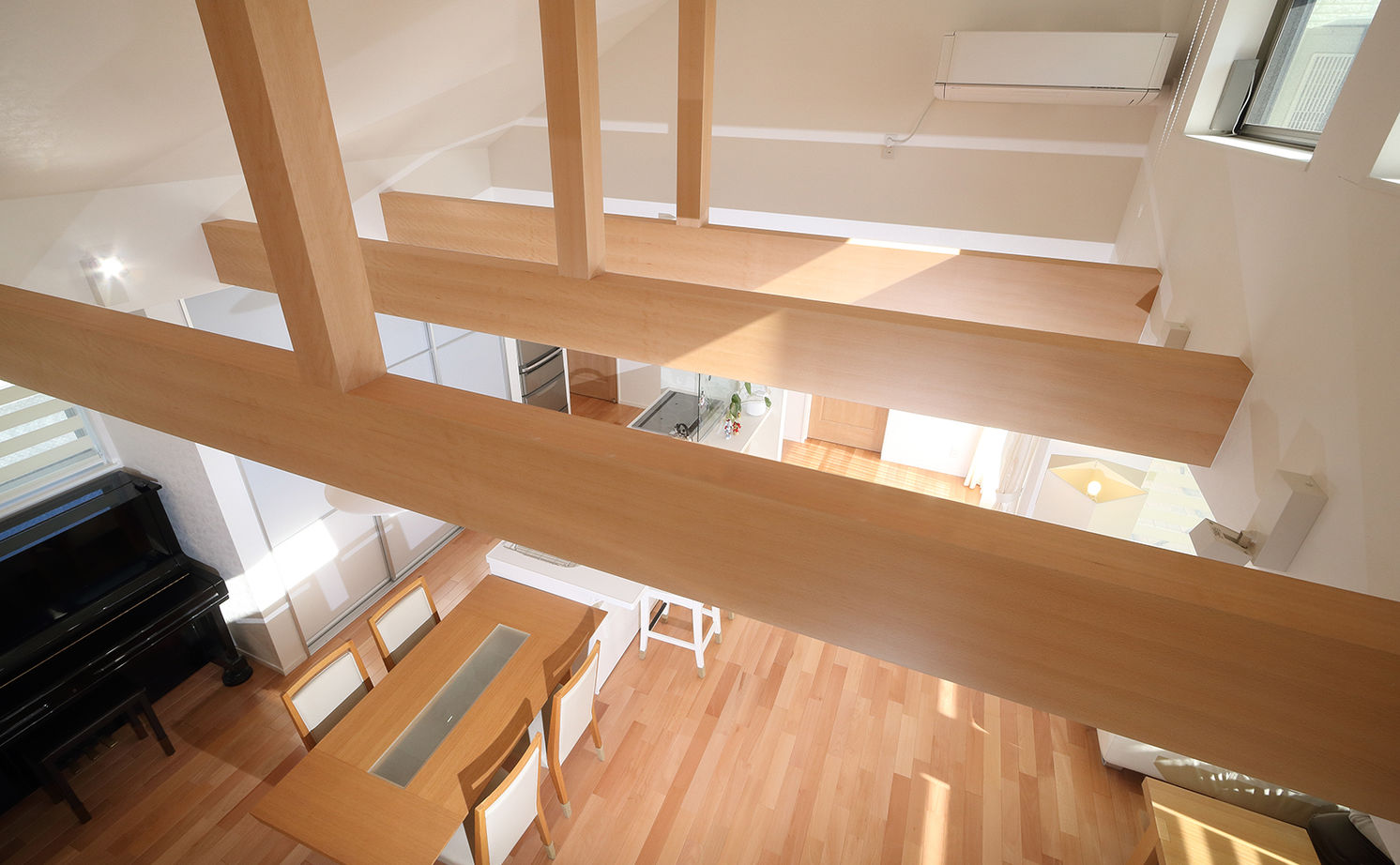 アエラホーム 【間取り図/60坪台/吹き抜け】それぞれの家族のライフスタイルで適度な距離感で暮らす、完全分離二世帯住宅の建築実例画像8