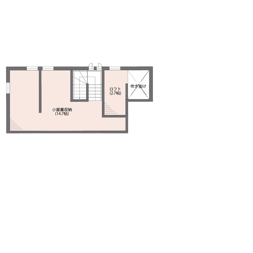 アエラホーム 【3000万円台/40坪台/間取り図】室内から愛車を眺めるビルトインガレージが自慢 家族が繋がる二世帯住宅の間取り図（5LDK+小屋裏収納2カ所）小屋裏