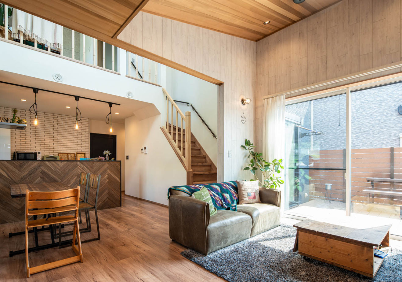 アエラホーム 【1000万円台/30坪台/間取り図】吹き抜けの大空間でも暖かい、カジュアルで住み心地の良いアメリカンハウスの建築実例画像3