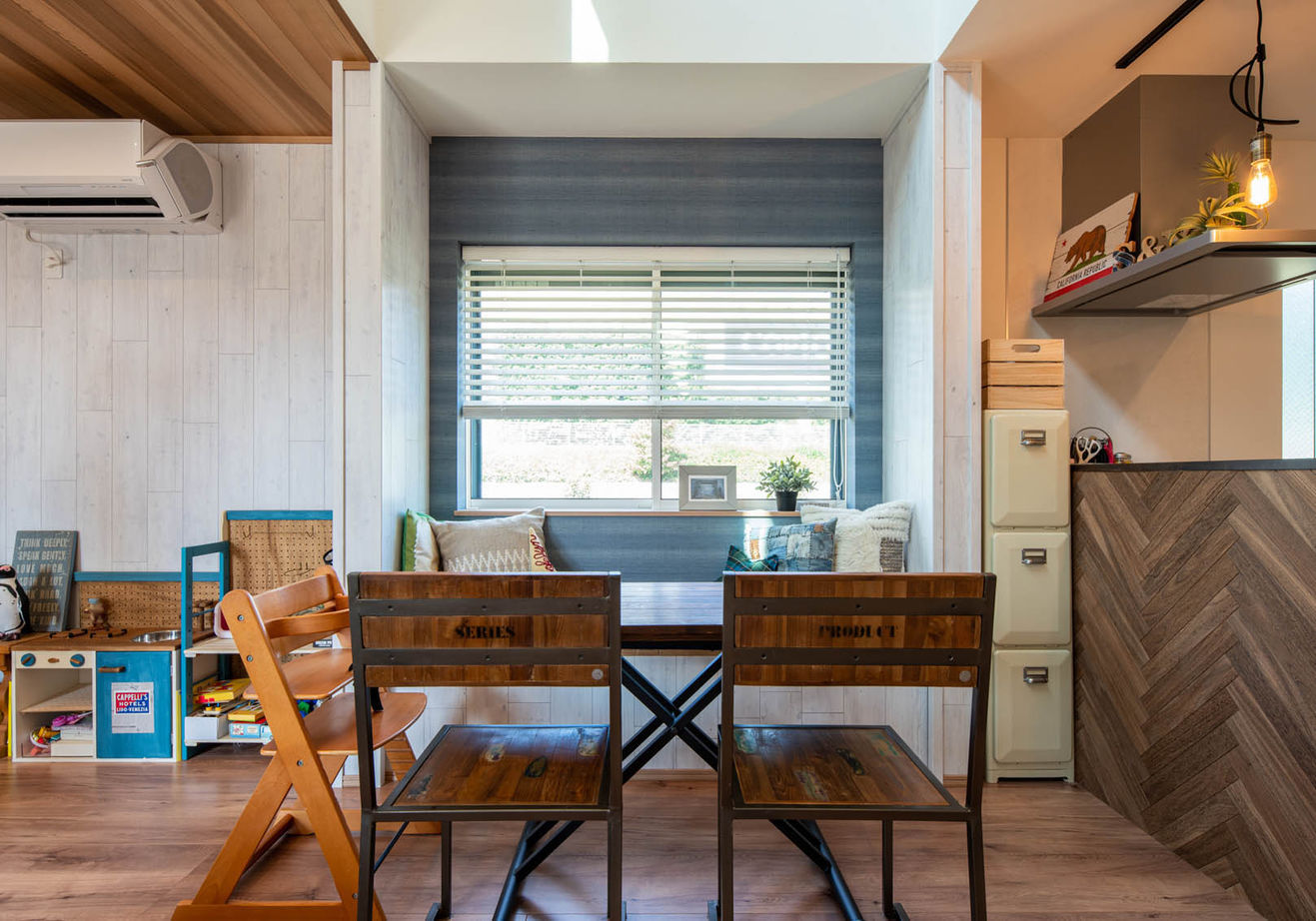 アエラホーム 【1000万円台/30坪台/間取り図】吹き抜けの大空間でも暖かい、カジュアルで住み心地の良いアメリカンハウスの建築実例画像8