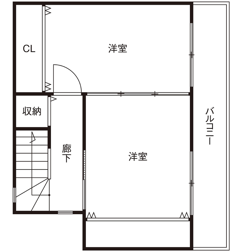 Beans Home 【1000万円台/大阪/狭小/15坪/３階建て】ブルーグレイの住まいに、暗めの天井や照明など大好きを詰め込んでの間取り図（3LDK）３階