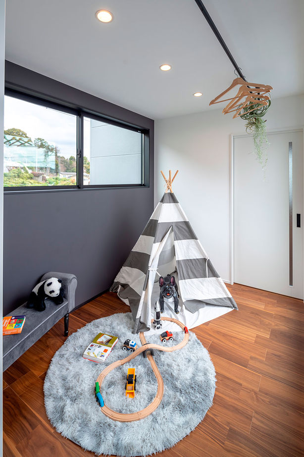 Beans Home 【3000万円台/宝塚/変形地】三角形で高低差がある条件を活かして離れのような空間があるホテルライクな家をの建築実例画像5