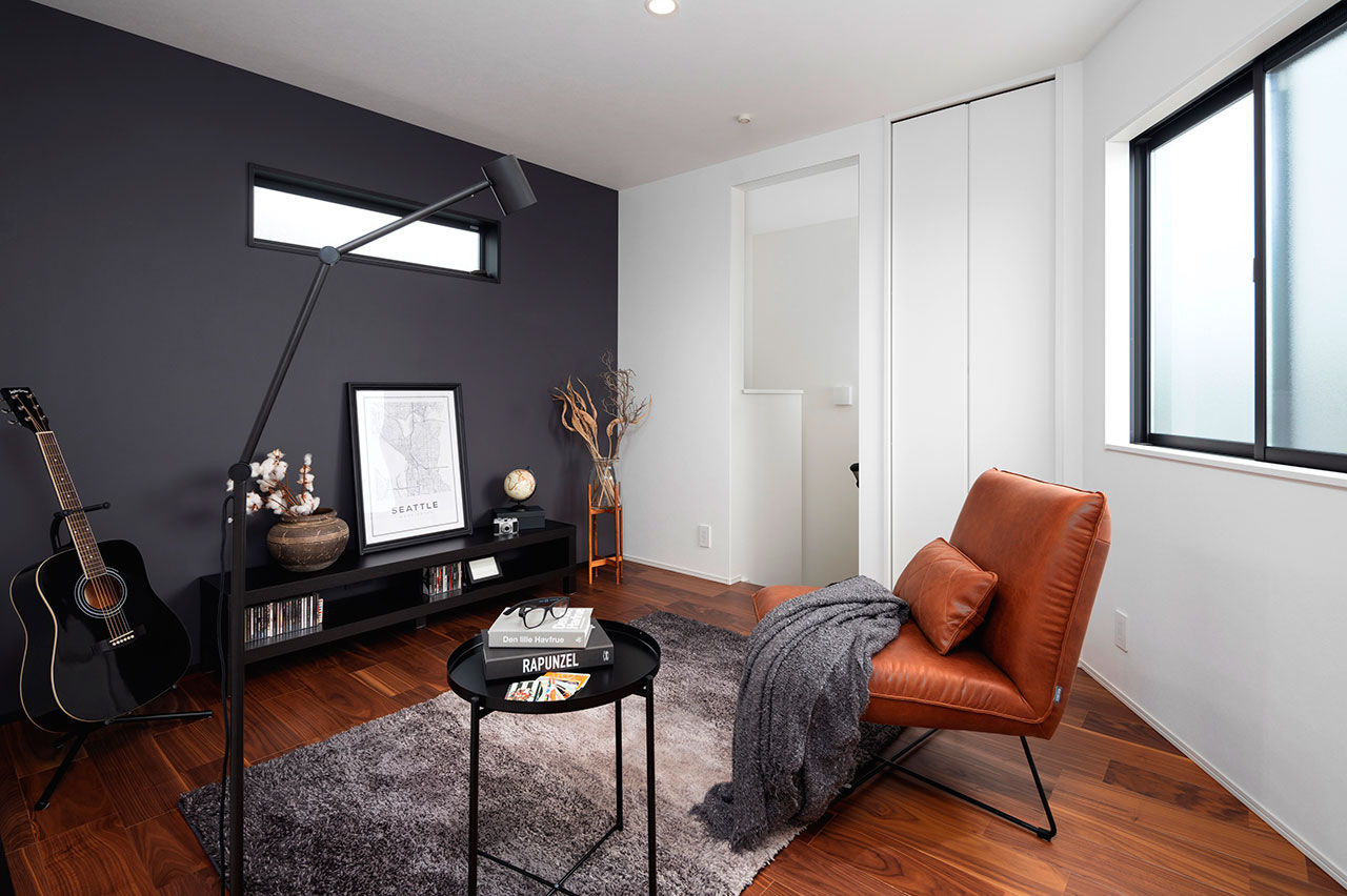 Beans Home 【3000万円台/宝塚/変形地】三角形で高低差がある条件を活かして離れのような空間があるホテルライクな家をの建築実例画像6