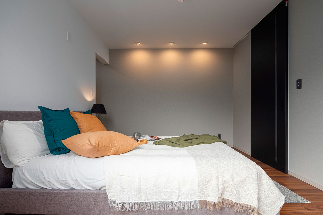 Beans Home 【3000万円台/宝塚/変形地】三角形で高低差がある条件を活かして離れのような空間があるホテルライクな家をの建築実例画像8