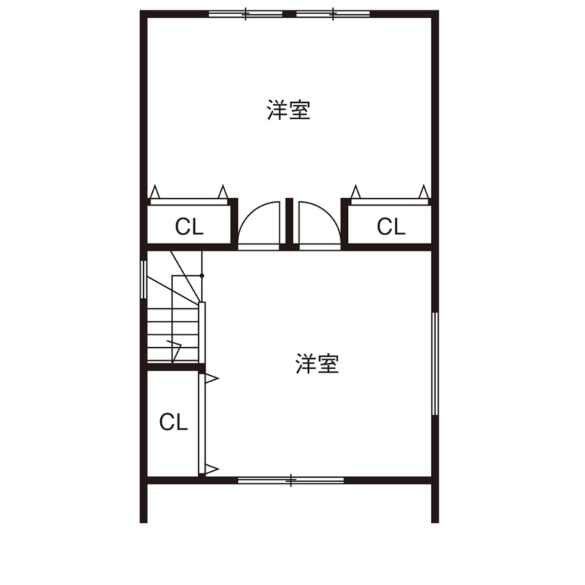 Beans Home 【2000万円台/大阪/狭小/3階建て】広く見せる設計の工夫やこだわりのオリジナルキッチンがある住まいの間取り図（3LDK）３階