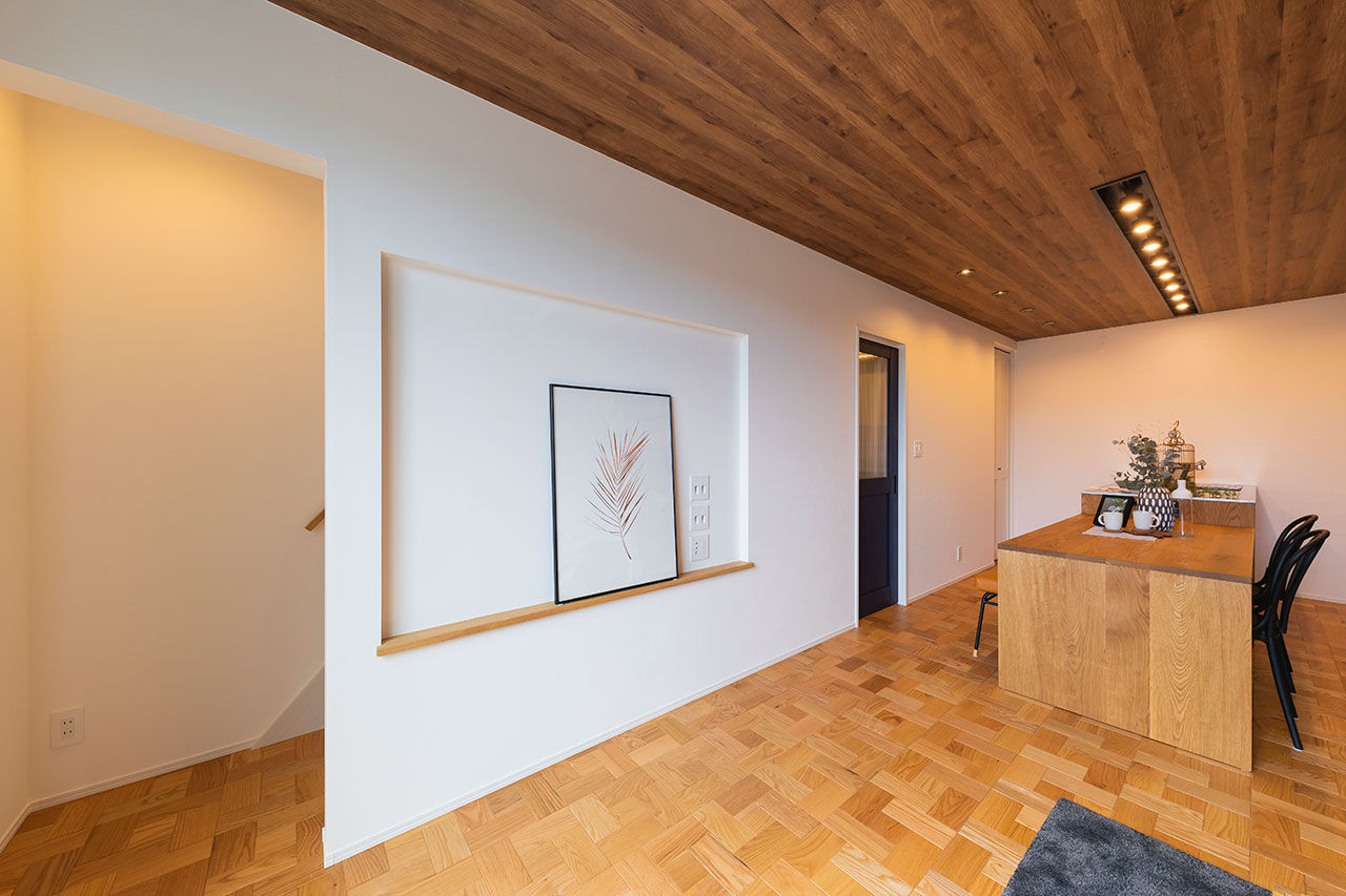 Beans Home 【2000万円台/大阪/狭小/3階建て】広く見せる設計の工夫やこだわりのオリジナルキッチンがある住まいの建築実例画像5