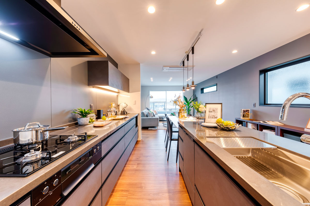 Beans Home 【豊中市/2820万円】2階リビングから広がる景観を楽しめる、ホテルライクな住まいの建築実例画像4