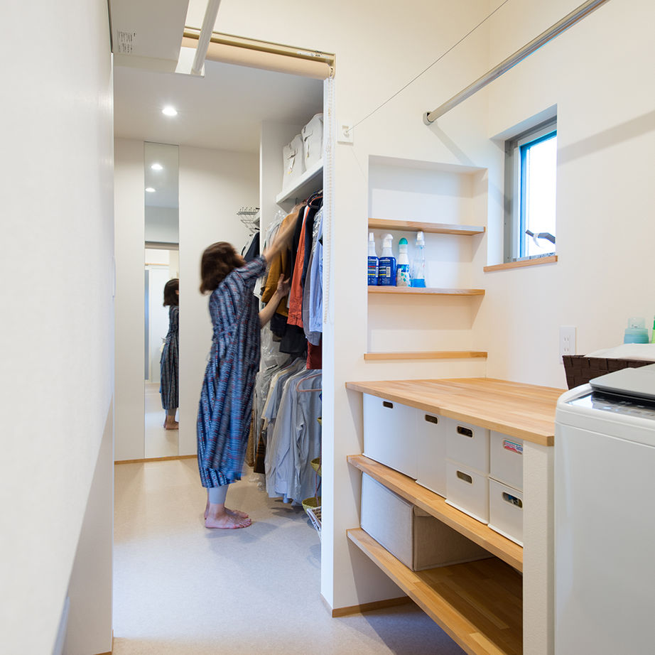 【小さい平屋専門店】すみ家 【2000万円台/平屋/30坪台/4LDK/間取り図】プライバシーを守りながら使い勝手のよさを実現したコの字の平屋の建築実例画像9