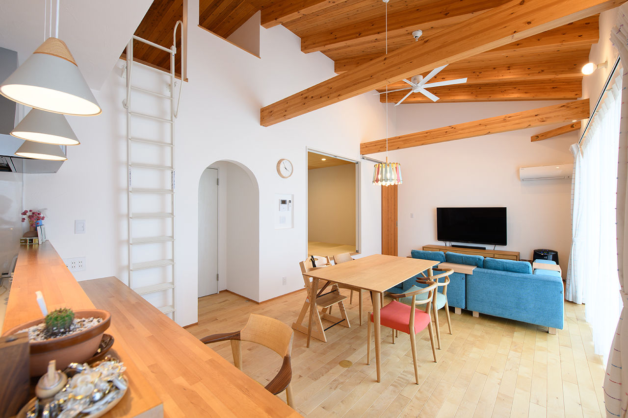 【小さい平屋専門店】すみ家 【2000万円台/平屋/30坪台/注文住宅/間取り図】パブリックとプライベートゾーンが分けられたL字型の平屋の建築実例画像2