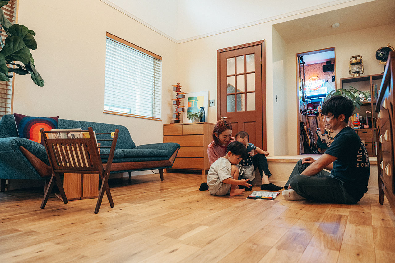 【小さい平屋専門店】すみ家 【平屋/2000万円台/20坪台/間取り図】カバードポーチがリゾート気分を高めるカリフォルニアスタイルの平屋の建築実例画像4