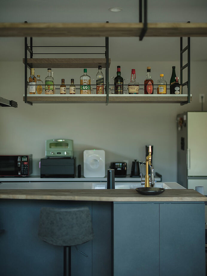家元 3000万円台｜「お酒を嗜む」と「愛猫と快適生活」を平屋で叶える。キッチンカウンターにはビールサーバーの建築実例画像4