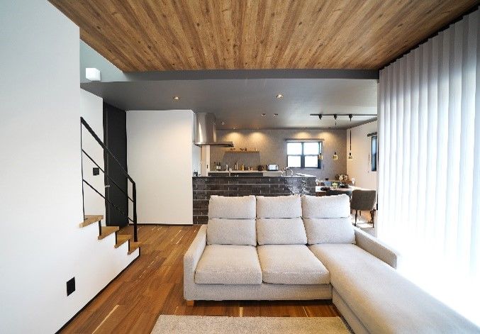 東建ビルダー 【太田市/3LDK/半平屋/33.06坪/2100万円】平屋と２階建てのイイトコどりの「半平屋」の家の建築実例画像2