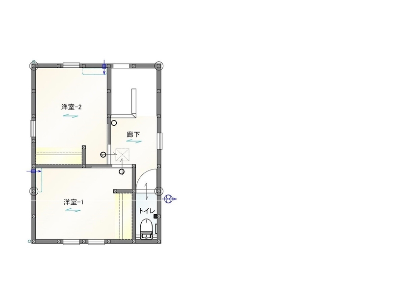 東建ビルダー 【足利市/3LDK/半平屋/32.6坪/2189万円】平屋と2階建てのイイトコドリの愛犬と暮らす「半平屋」の間取り図（3LDK）2階