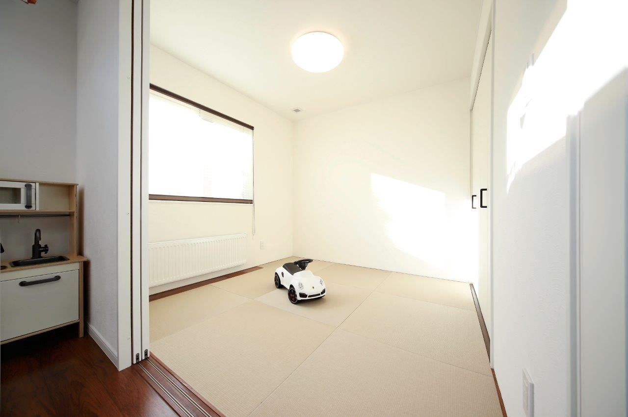 豊栄建設 [2000万円台/約38坪/４LDK /間取図]回遊性の独立洗濯室で生活動線が大幅改善！安心して育児のできる暮らしの建築実例画像6