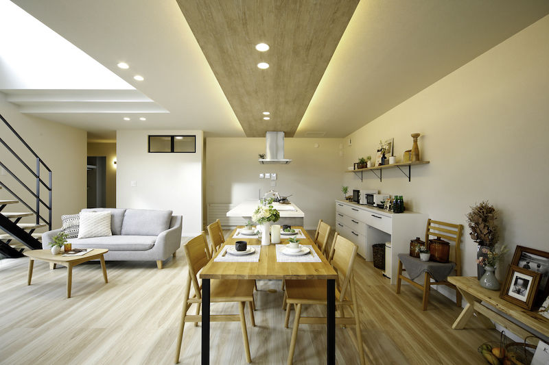 豊栄建設 【札幌市/吹抜け/テラス】「家」で過ごす様々な時間に対応できる”紡ぎあう家”の建築実例画像5