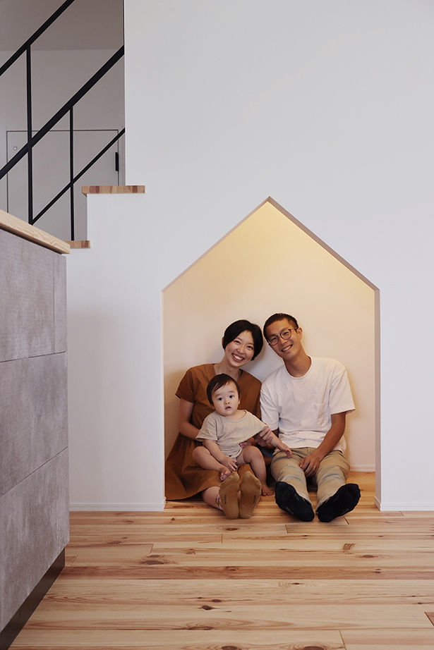 ue_bo design 【3000万円以下｜間取り図有｜40坪以下】見る角度によって表情が変化する、おしゃれな家の建築実例画像20