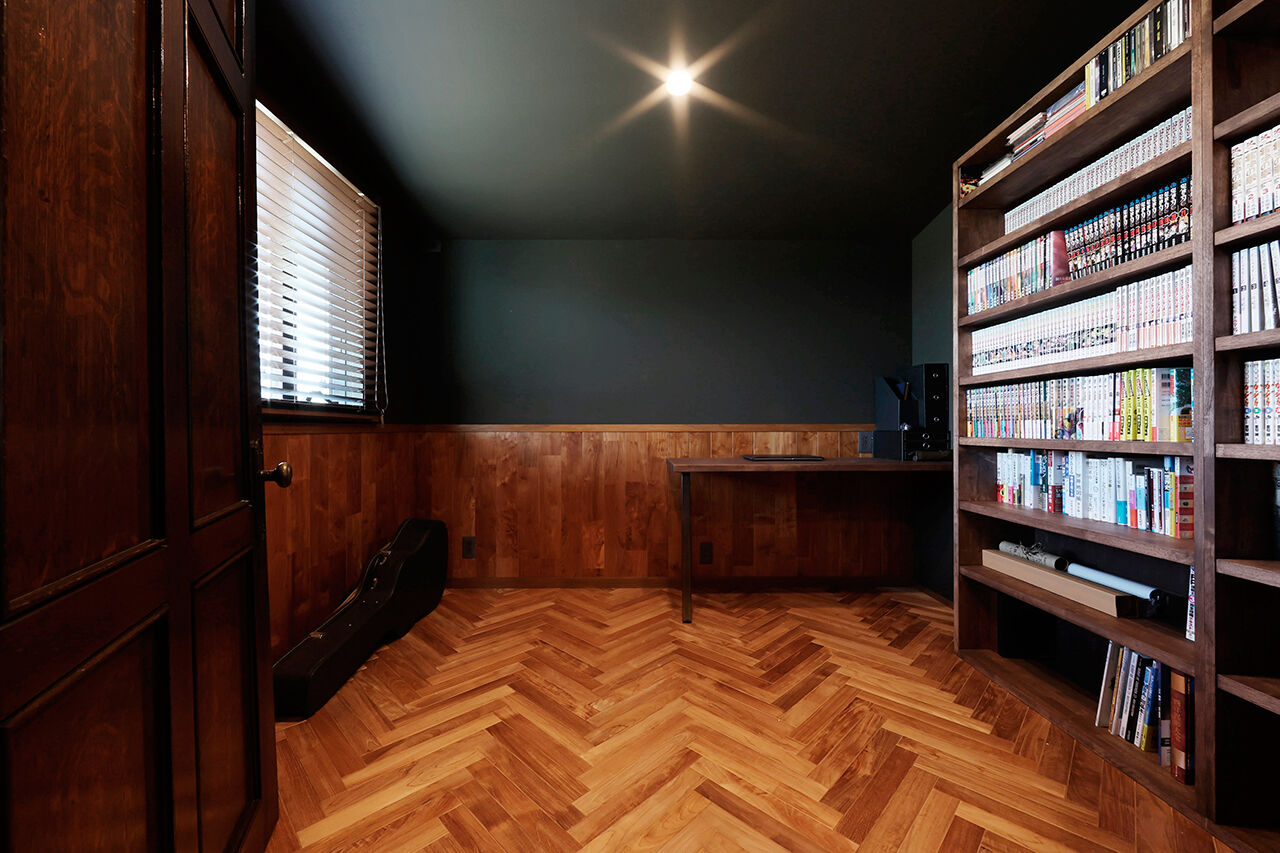 ue_bo design 【2000万円台｜間取り図有｜40坪台】モダンと和の融合。凛とした佇まいが美しい、無垢材×モノトーンの家の建築実例画像6