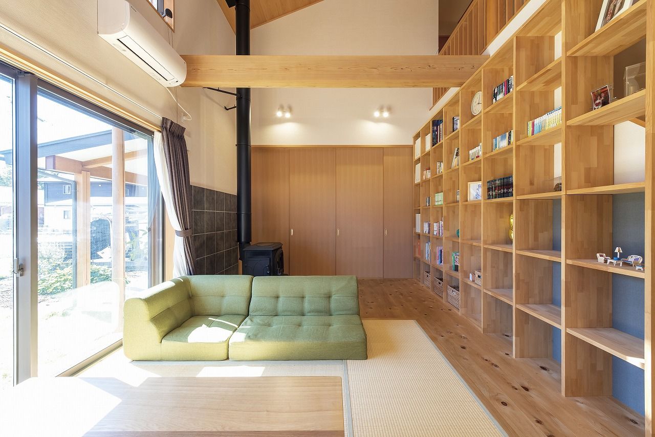 いばらきの家 茨城県南木造住宅センター 【2500万円台/間取りあり/38坪】ダイナミックな勾配天井の開放感が心地いい、家族と共に歩む木の住まいの建築実例画像6