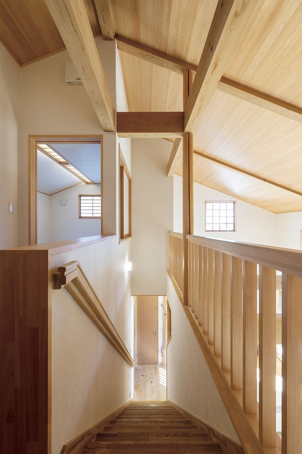 いばらきの家 茨城県南木造住宅センター 【2500万円台/間取りあり/38坪】ダイナミックな勾配天井の開放感が心地いい、家族と共に歩む木の住まいの建築実例画像7