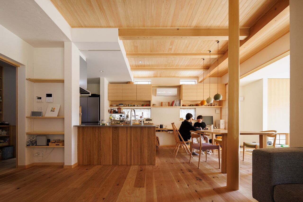 いばらきの家 茨城県南木造住宅センター 【3500～3999万円／四季を取り込む開放感／45.2坪／間取図有】木のぬくもりを感じる自然の恵みを享受する家の建築実例画像6