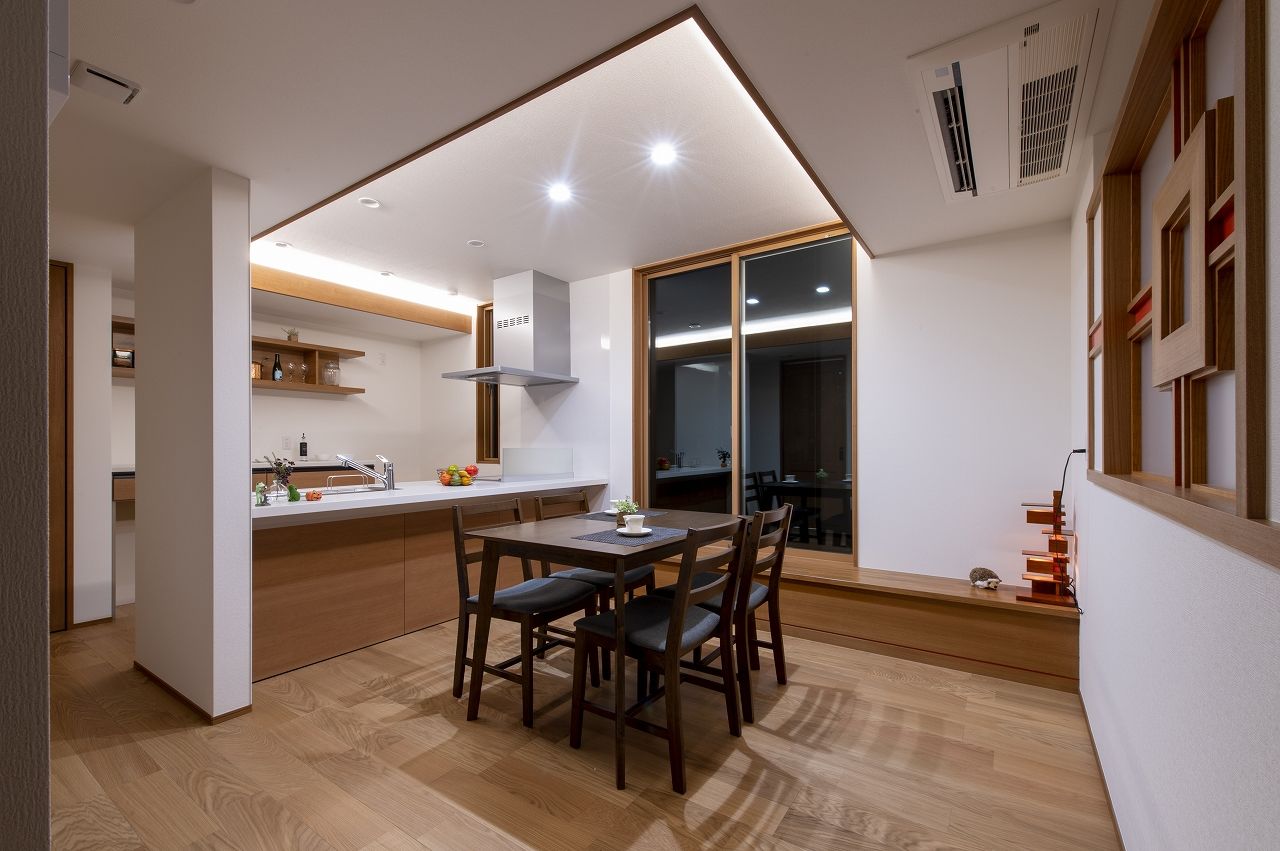 オーガニックハウス／イデアデザインハウス 【32坪】近代的で上品さを備えたアーバン型プレーリー住宅の建築実例画像4