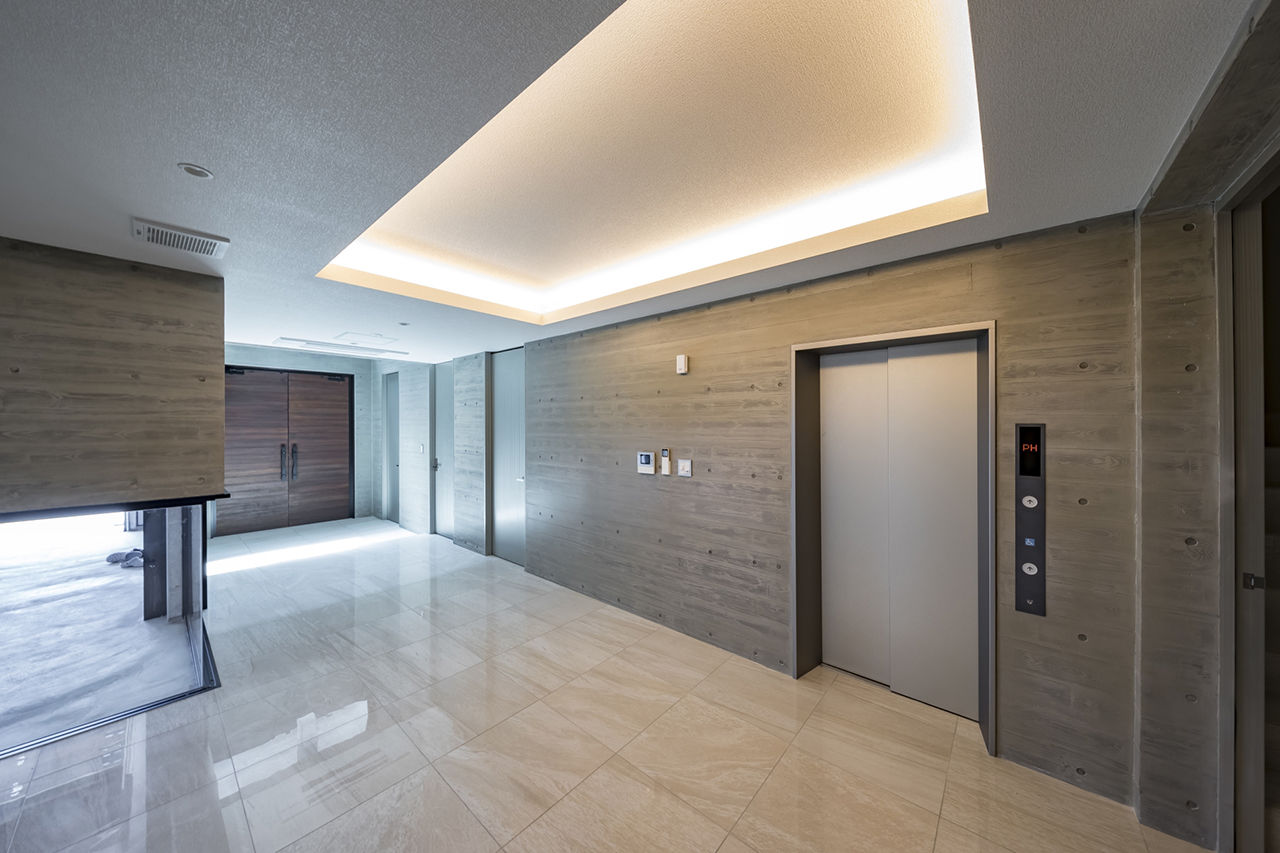 愛三 ホームパーティを満喫できるRC3階建て。重厚な打ちっぱなしコンクリートの外観×ラグジュアリーな住空間の建築実例画像6