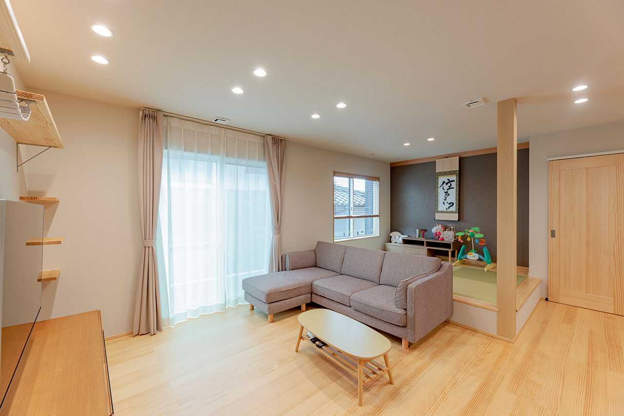 東宝ホーム　広島 猫も家族も心地いい。抜群の家事動線で、今も年をとってからも暮らしやすい平屋の家の建築実例画像5