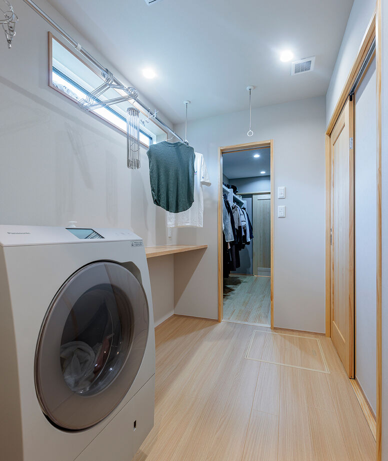 東宝ホーム　広島 猫も家族も心地いい。抜群の家事動線で、今も年をとってからも暮らしやすい平屋の家の建築実例画像8