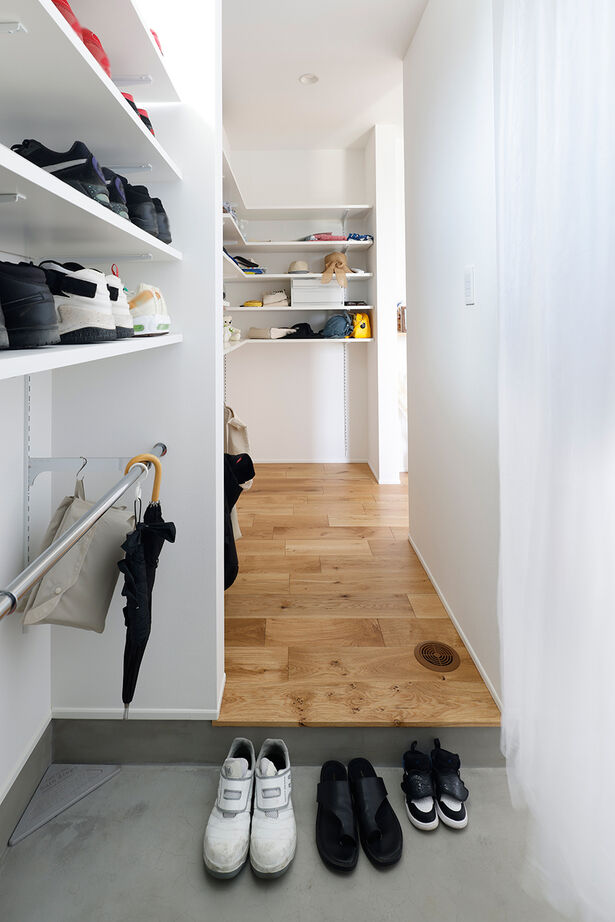 R+house 松江・鳥取・米子・倉敷北 【開放感のある高台の平屋】開放感のあるLDKとアイランドキッチン／平屋約30坪の建築実例画像9