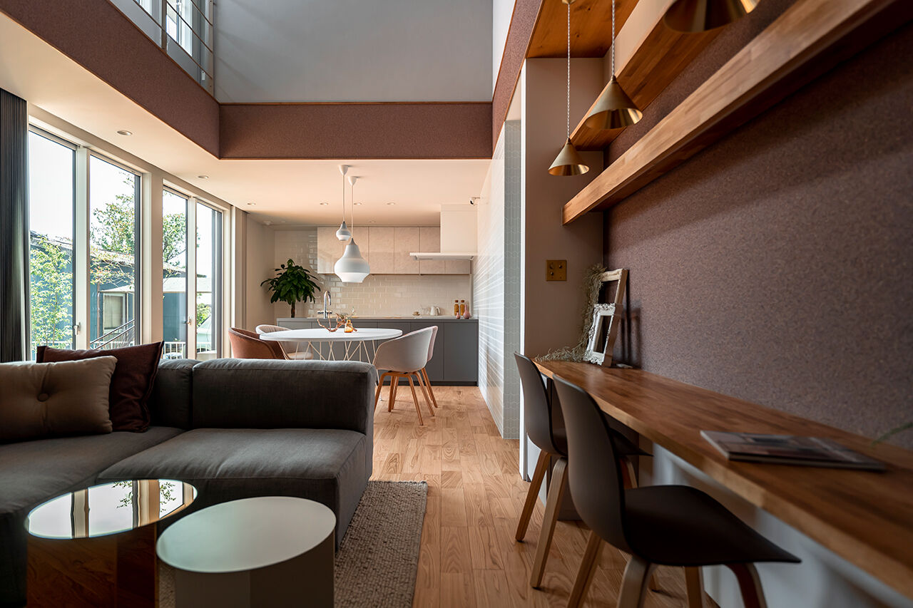 R+house 松江・鳥取・米子・倉敷北 【緑光角の邸宅】角地を活かしたプライベート空間/2階建て約51坪の建築実例画像4