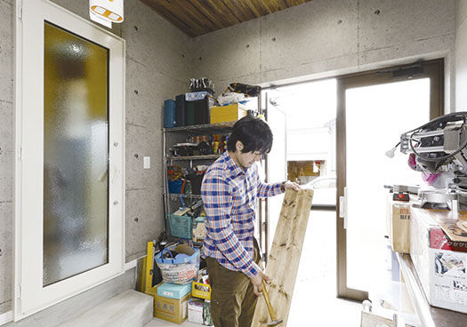 ロゴスホーム 手作り家具が映える2階空間　１階には念願のホビールームの建築実例画像5