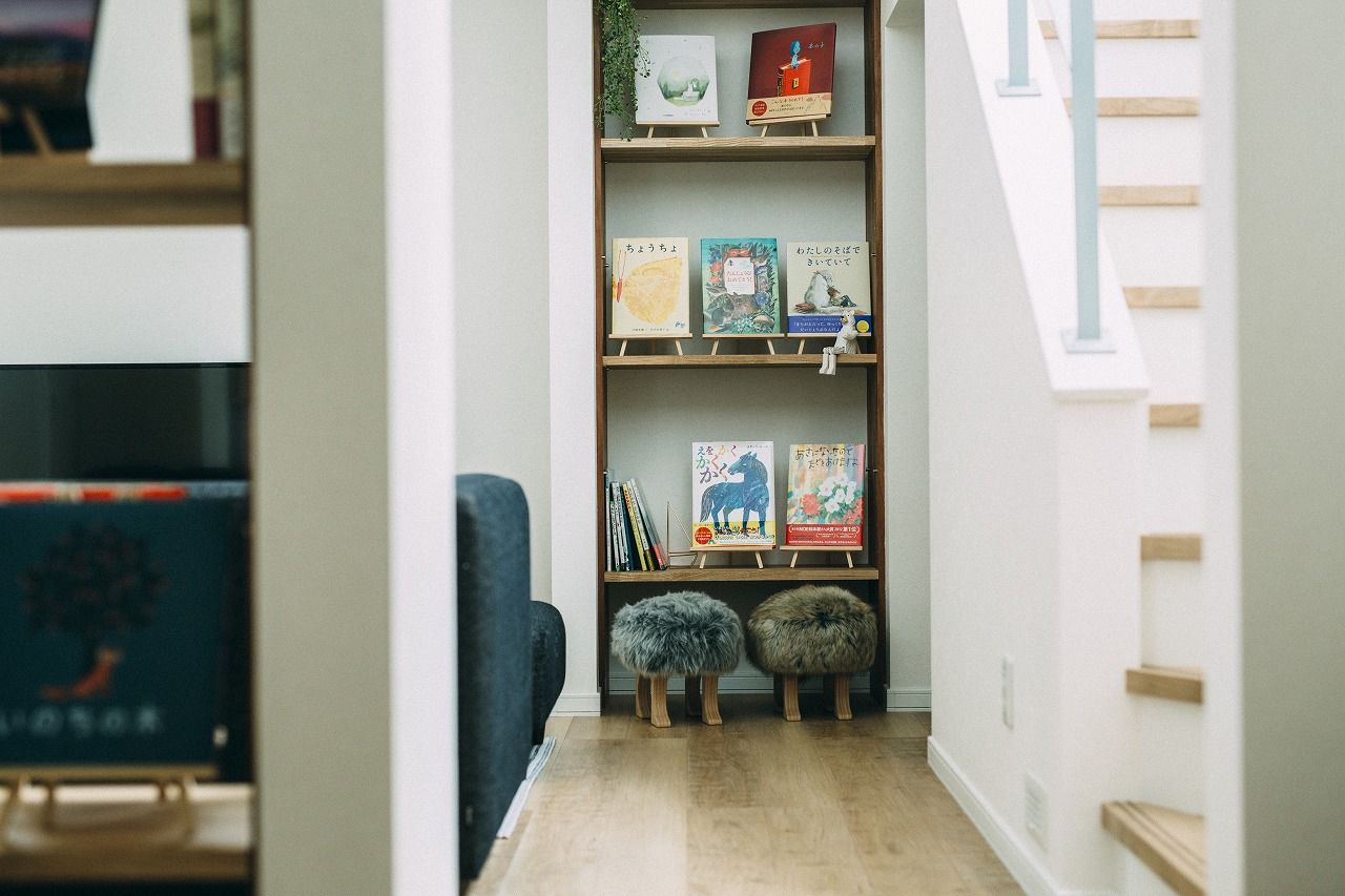 ロゴスホーム 【間取図/４LDK】「本のある暮らし」がテーマ。ブックカフェスタイルの家の建築実例画像5