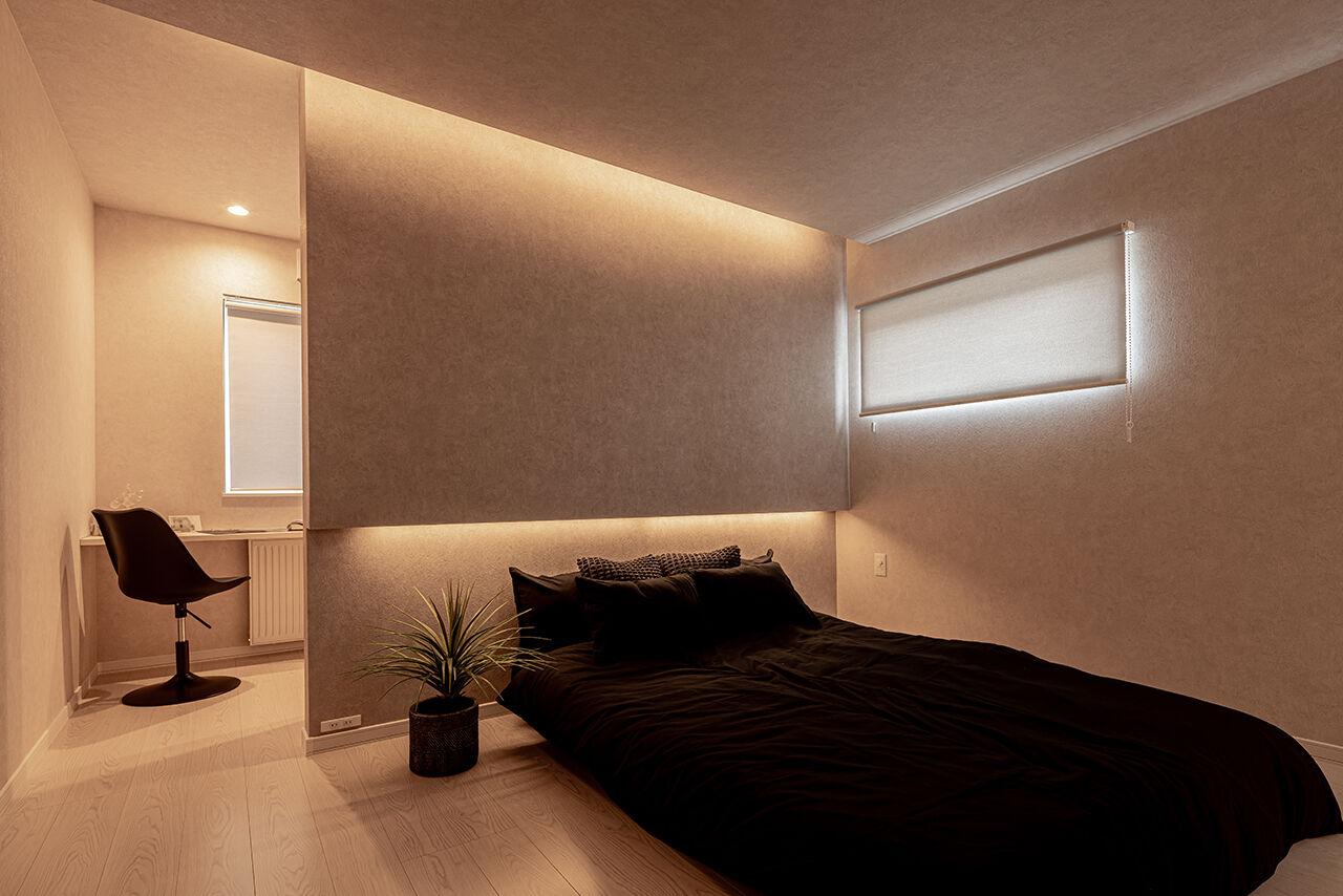 ロゴスホーム 【北海道/函館市/吹抜け/スケルトン階段】ゆったりとした時間を紡ぐ、光あふれる白い家の建築実例画像9