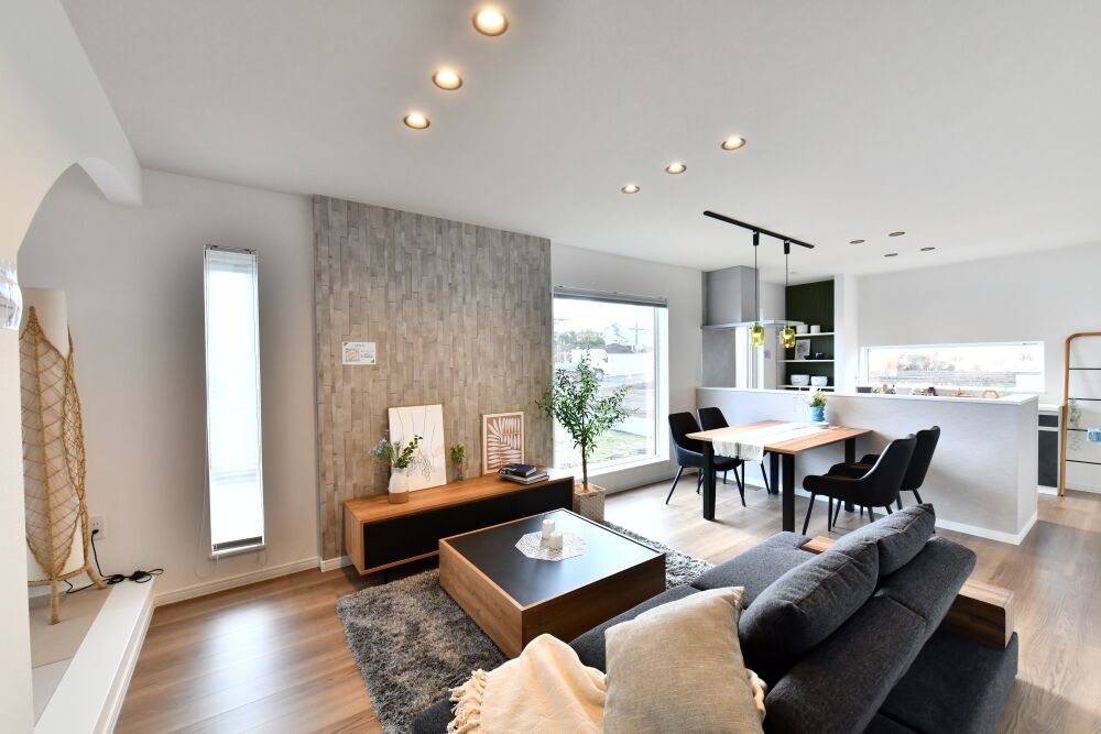 ロゴスホーム 【青森県/八戸市/全館空調】全館空調で年中快適。和×ナチュラルモダンな住まいの建築実例画像