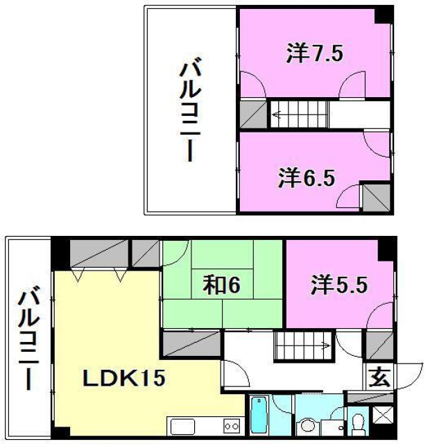 グランジュールの間取り