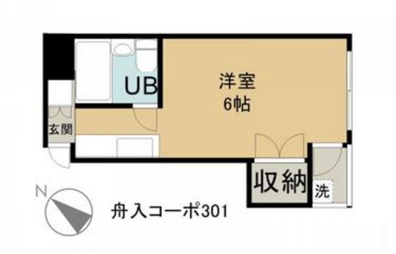 広島県広島市中区舟入幸町（マンション）の賃貸物件の間取り