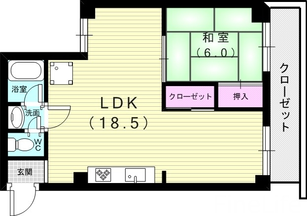 【シャトーすずらんの間取り】