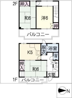 コーポマルイの間取り