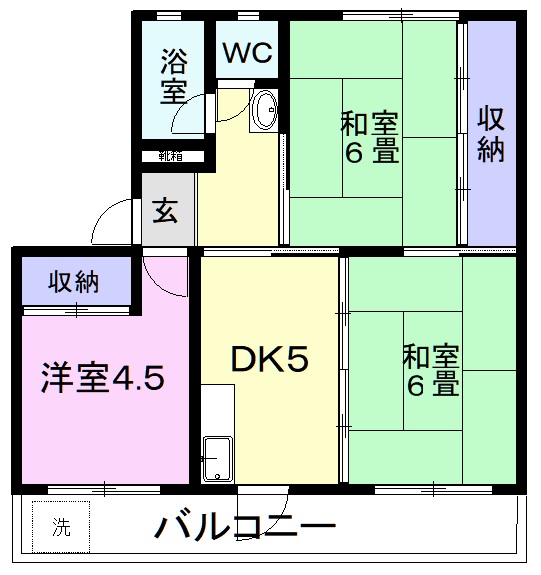 木の花マンションの間取り