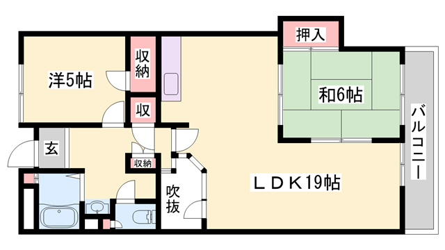 ウエストハウスIIの間取り