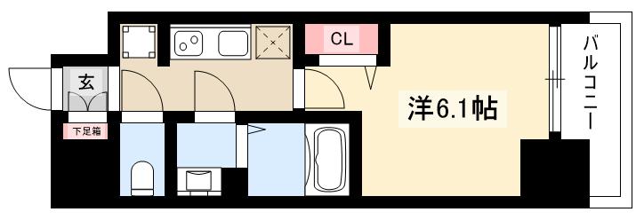 プレサンス丸の内アドブルの間取り